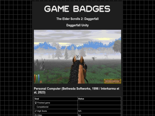 gamebadges/daggerfall screenshot