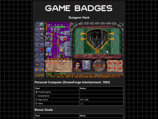 gamebadges/dungeonhack screenshot