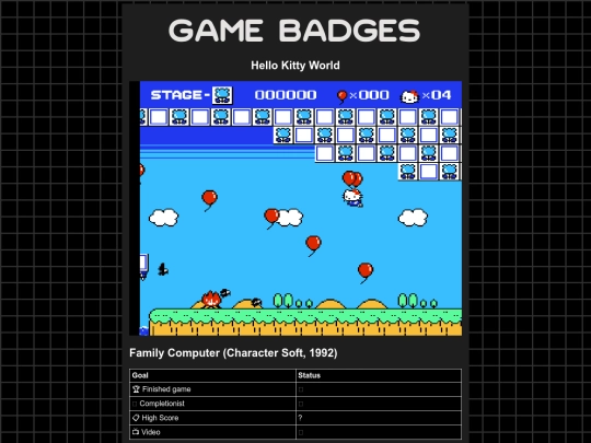 gamebadges/hellokittyworld screenshot