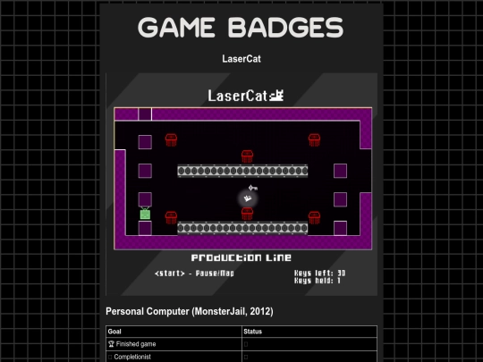 gamebadges/lasercat screenshot