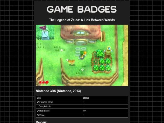 gamebadges/lbw screenshot