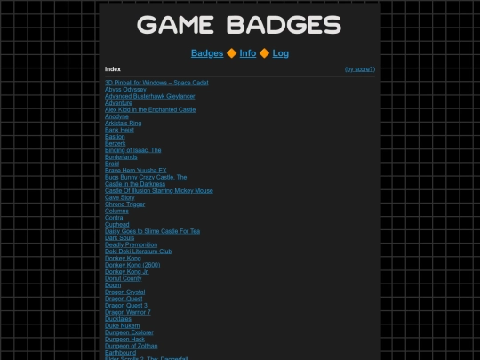 gamebadges/list screenshot