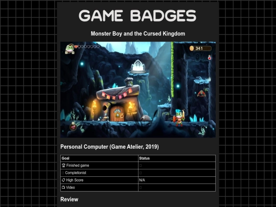 gamebadges/monsterboy screenshot