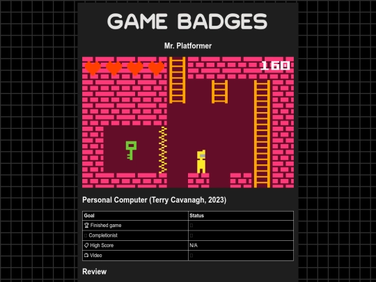 gamebadges/mrplatformer screenshot