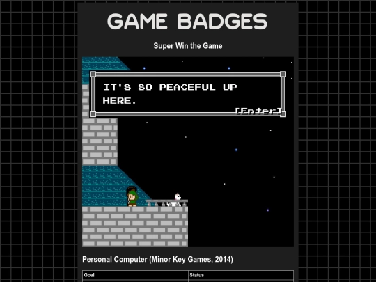 gamebadges/superwinthegame screenshot
