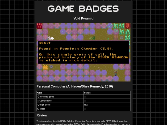 gamebadges/voidpyramid screenshot