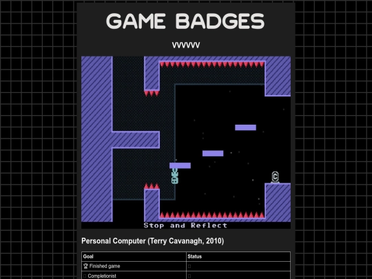 gamebadges/vvvvvv screenshot