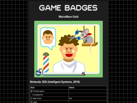 gamebadges/wariowaregold screenshot