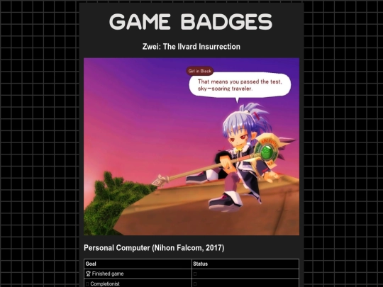 gamebadges/zwei2 screenshot