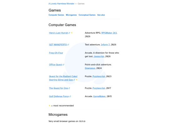 games screenshot