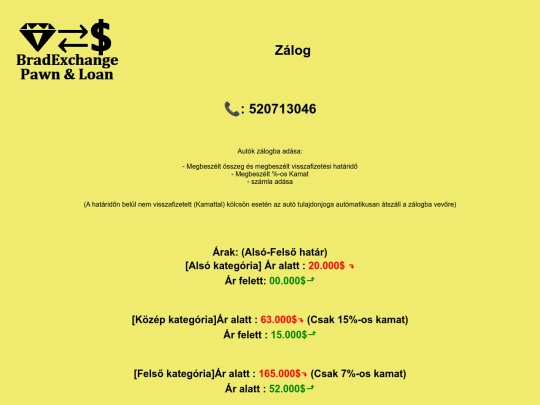 zálog screenshot