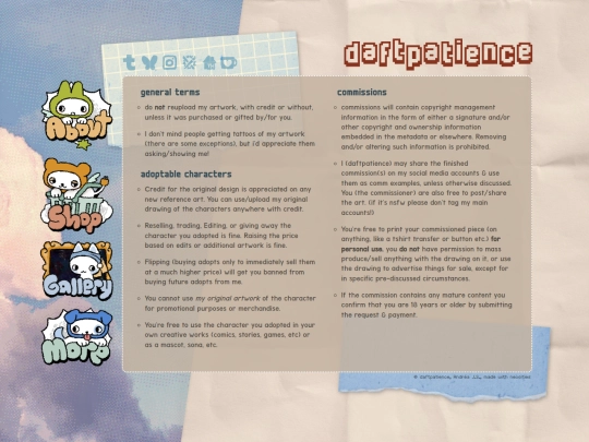 terms screenshot