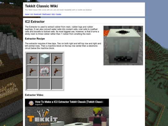 wiki/tekkitclassic/3.1.2/ic2_extractor screenshot