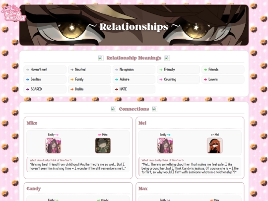 OCs/Emilly/Relationships screenshot
