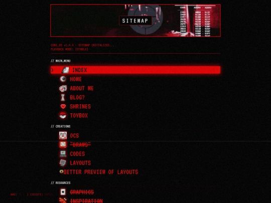 Sitemap screenshot