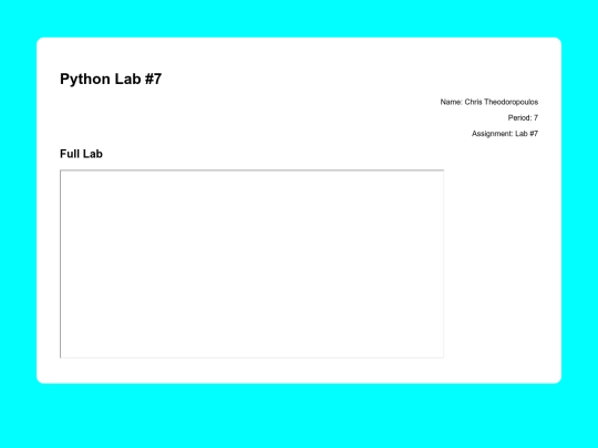 python/pythonLab7 screenshot