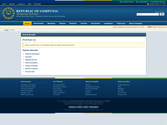 search screenshot