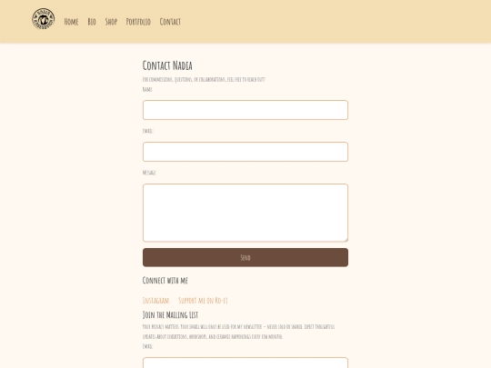 Contact screenshot