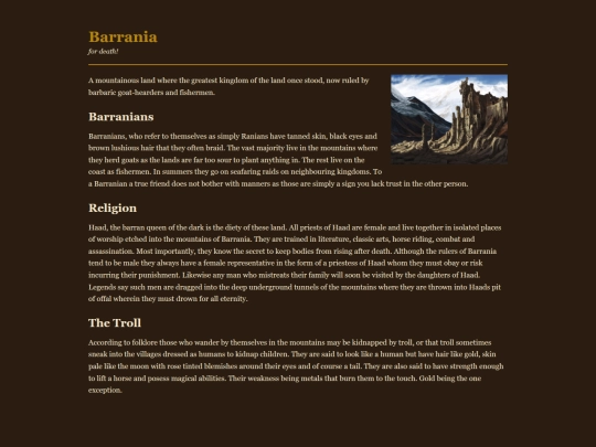 Worldbuilding/barrania screenshot