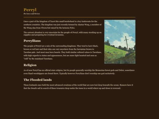 Worldbuilding/perryl screenshot