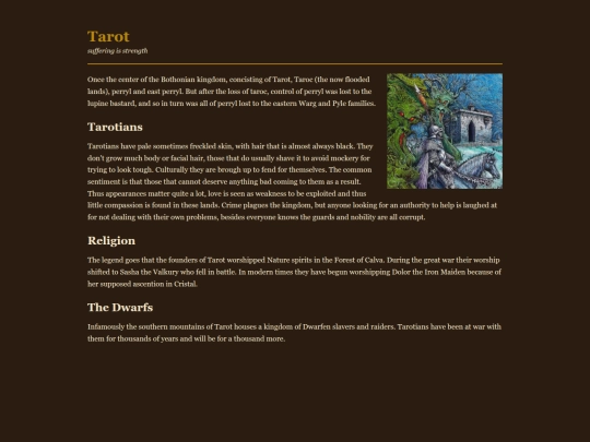 Worldbuilding/tarotia screenshot