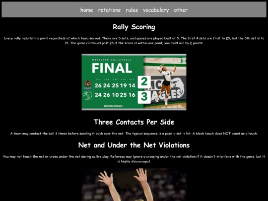 volleyball/rules screenshot