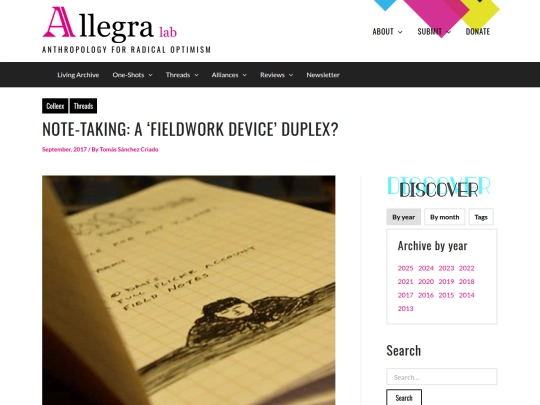 WebPages/Note-taking： A ‘fieldwork device’ duplex？ - Allegra Lab (9_9_2025 2：14：45 PM) screenshot