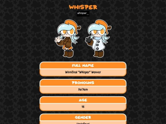 profile/asmp/whisper screenshot