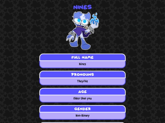 profile/cabinet/nines screenshot