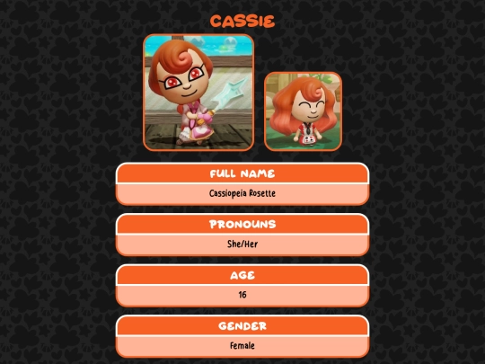 profile/miitopia/cassie screenshot