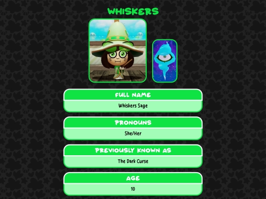 profile/miitopia/whiskers screenshot