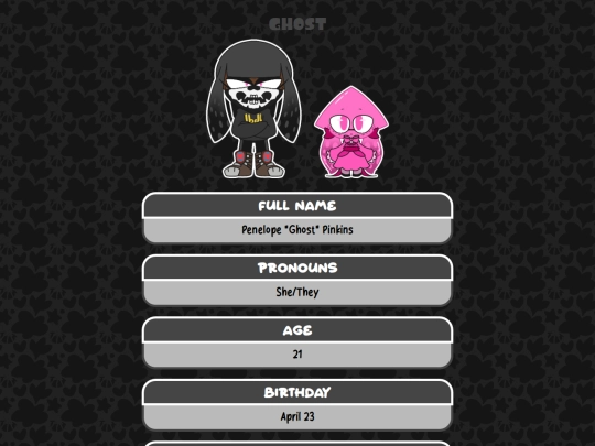 profile/splatoon/ghost screenshot