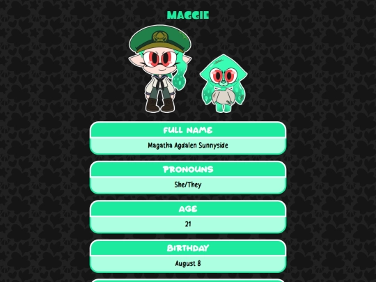 profile/splatoon/maggie screenshot