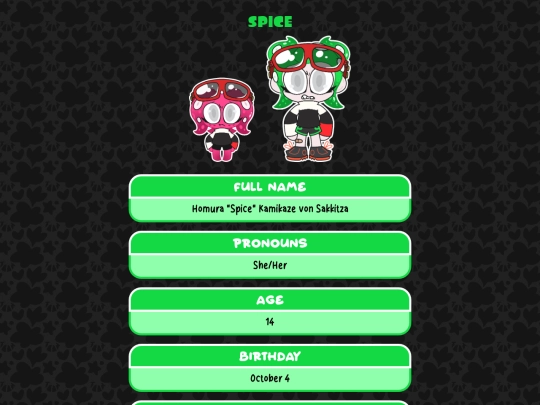 profile/splatoon/spice screenshot