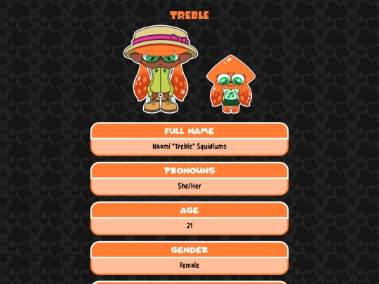 profile/splatoon/treble screenshot