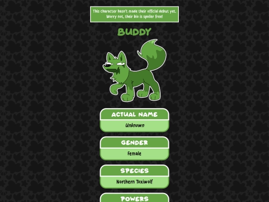 profile/supernoval/familiar/buddy screenshot