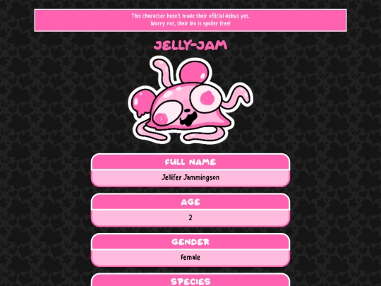 profile/supernoval/familiar/jellyjam screenshot