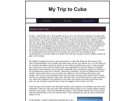 blog screenshot