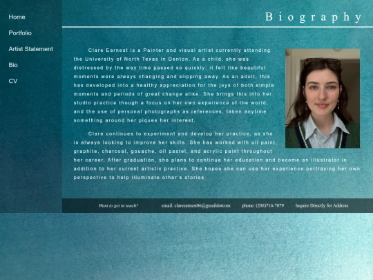bio screenshot