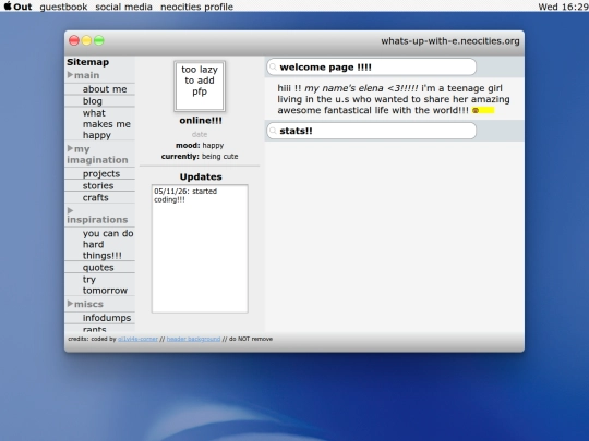 interests screenshot