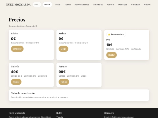 precios screenshot