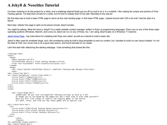 jekylltutorial screenshot