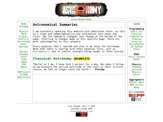 astronomy/astronomy screenshot