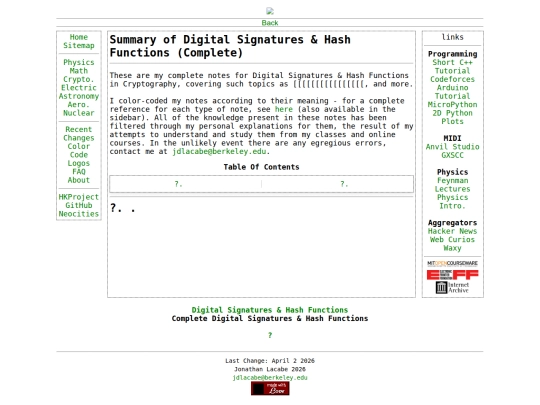 cryptography/digitalFull screenshot