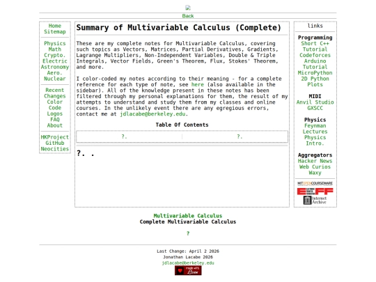 math/multivariablefull screenshot