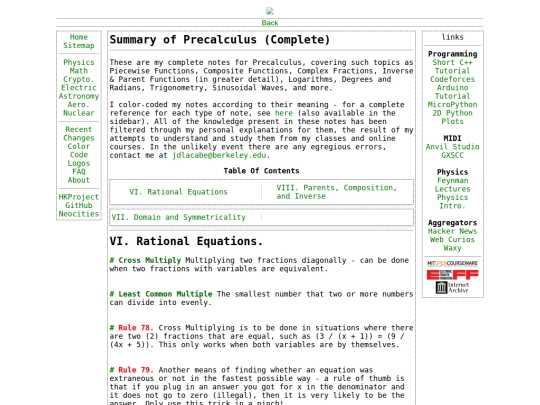 math/precalculusfull screenshot