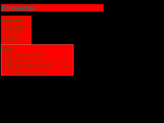 recetas1 screenshot