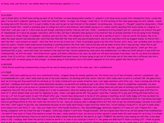 Blog screenshot