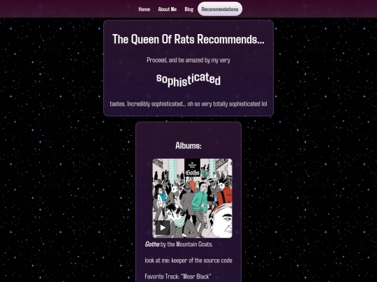 recommendations screenshot
