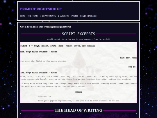 writing screenshot